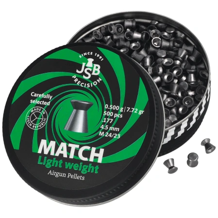Śrut pistoletowy JSB Match Light Weight 4.50 mm, 0.500 g, 500 szt. (000055-500)