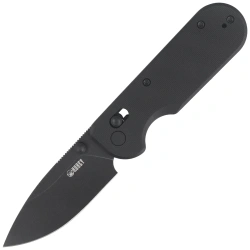 Kubey Bedrock Knife Black G10, Blackwashed D2 (KU505D)