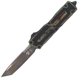 Microtech Scarab II Gen III T/E Signature OTF Knife Outbreak Aluminum, Outbreak M390MK by Tony Marfione (1279-1OBS)