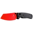 Bestechman Cicada's Wing Black G10, Red 10Cr15MoV (BMK06F)