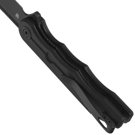 Kubey Knife Mizo Black G10, Blackwashed 14C28N by Tiguass (KU312P)