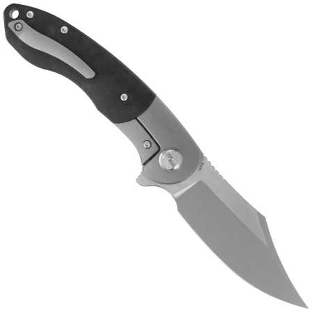 Bestech Bowietie Grey Titanium/Carbon Fiber, Stonewashed/Satin M390 (BT1906A)