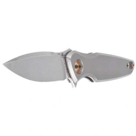 Nóż składany Spartan Blades Pandia Gray Titanium, Bronze HW, Stonewashed MagnaCut by Curtis Iovito (SF16SWBZ)