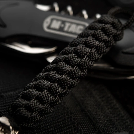 Przywieszka do noża M-Tac Helix Skull Black paracord (TMLHS-BK)