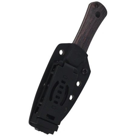 Kizer Bone Knife Black Stabilized Wood, Stonewashed AEB-L by Maverick Customs (1122A4)