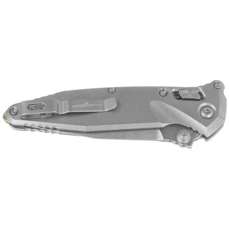 Nóż składany Microtech Socom Ram-Lok S/P-M Marfione Select Slab Side Titanium, Blue HW, Stonewashed M390MK by Tony Marfione (160RLS-10SMS3)
