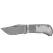 Kizer Trestle Knife Silver Titanium / Mother of Pearl, Hand Brushed S45VN by Azo (Ki3761A3)