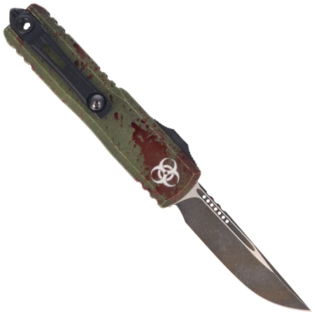 Nóż automatyczny OTF Microtech UTX-85 Gen IV S/E Signature Outbreak Aluminium, Outbreak M390MK by Tony Marfione (12314-1OBDS)