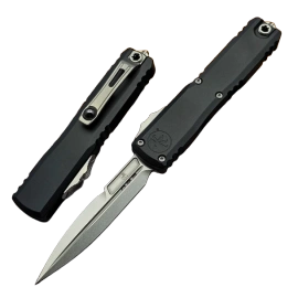 Nóż automatyczny OTF Microtech Ultratech Gen III ZBP Bayonet Black Aluminum, Stonewashed M390MK by Tony Marfione (1120-10)