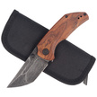 CIVIVI Knife Thug 2 Cuibourtia Wood, Black Damascus by Matt Christensen (C20028C-DS1)