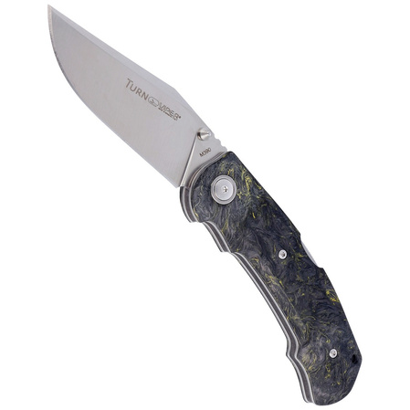 Viper Turn Essential Dark Matter Yellow Carbon Fiber, Satin M390 by Fabrizio Silvestrelli Knife (V5988FCY)