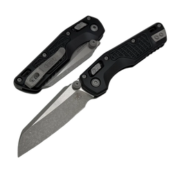 Microtech MSI Mini S/E Knife Frag Black Aluminum, Apocalyptic M390MK by Tony Marfione (210M-10APFR)