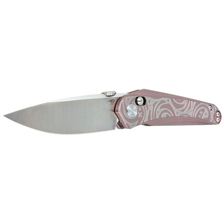 Nóż składany Bestech Mothus Purple Titanium, Satin M390 by Kombou (BT2206D)
