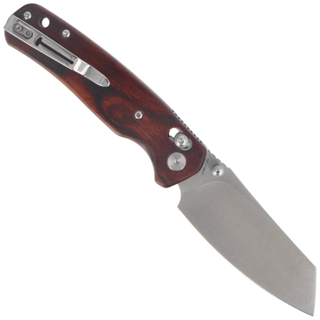 Bestechman Cicada's Wing Knife Desert Ironwood, Satin 10Cr15MoV (BMK06-W-3)