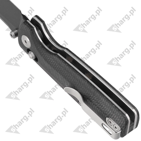 Bestech Slasher Knife Black Micarta, Black Stonewashed D2 (BG43A-2)