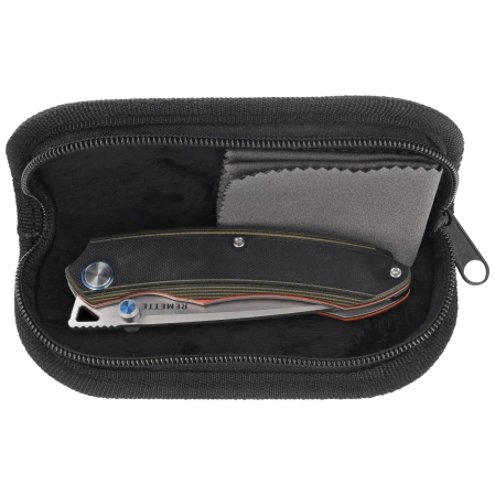 Remette Wild Species GC103 Knife Green/Black G10, Fine Hand Grinding 14C28N (GC103-D)