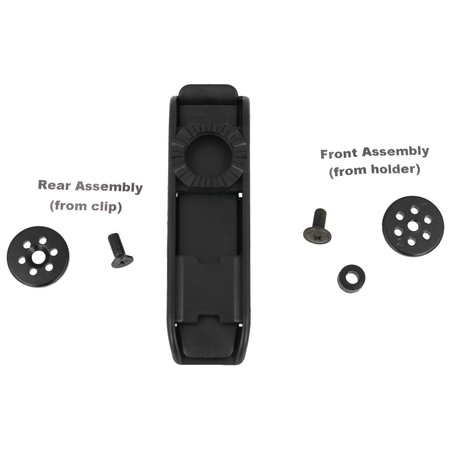 Mocowanie do taśm ESP Roto 360° Single-row MOLLE Clip Black, wsuwane (UBC-04-1 BK)