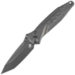 Microtech Socom Bravo T/E Knife Black DLC Titanium / Carbon Fibre, Black DLC HW, Black DLC M390 by Tony Marfione (261-1DLCTCFTIS)