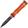 Martinez Albainox Balisong Knife Red Aluminum, Black 3Cr13Mov (02098)