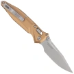 Microtech Socom Delta Ram-Lok S/P-M Knife Tan Aluminum, Apocalyptic M390MK by Tony Marfione (159RL-10APTA)