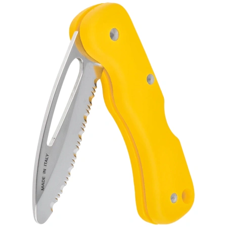 MAC 697 Rescue Knife Yellow Nylon, Mirror 420 (697RSC.Y)