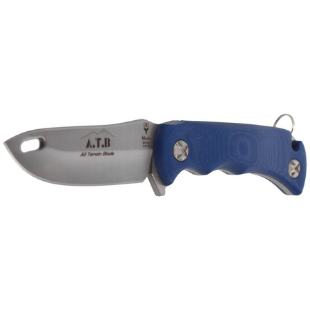 Muela Knife All Terrian Blade Blue Micarta, Satin X50CrMoV15 (ATB-9BL)
