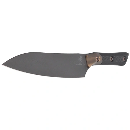 Nóż kuchenny Microtech Utility Signature Bronze Titanium Bolster/Carbon Fiber, Black DLC M390MK (3400B-1DLCCFS)