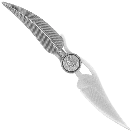 Nóż składany Martinez Albainox Indian Feather Gray Zamak, Laser Ornated 3Cr13Mov (10999)