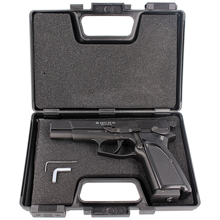 Airgun set 02: Voltran Ekol ES 66 Matte Black 4.5 mm Pistol, 1500 BBs, 10 CO₂ cartridges, 100 targets