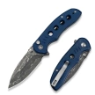 Nóż składany Civivi Triptych Blue Canvas Micarta, Damascus (C23085B-DS1)