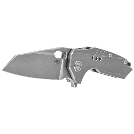 Nóż składany Bestech Nyxie 3 Grey Titanium, Bead Blasted / Stonewashed CPM S35VN by Todd Knife and Tool (BT2308A)