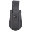 ESP Double-Stack 9 mm / .40 Magazine Pouch with Rotating ESP Paddle Mount and Safety Strap, Black (MH-04-S)