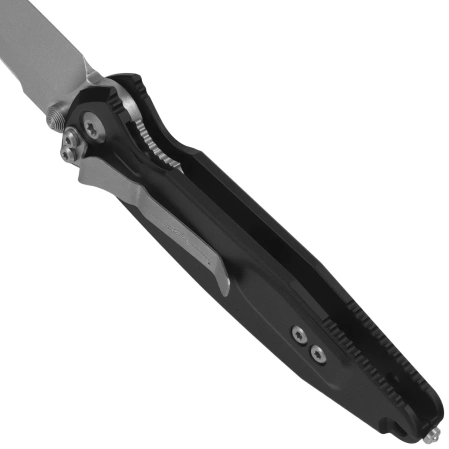 Nóż składany Microtech Socom Elite Warcom S/E-M Signature Black Aluminum, Stonewashed M390MK by Tony Marfione (259-10S)