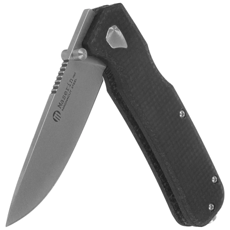 Nóż składany Maserin Pulse 630/MCN Black Micarta, Stonewashed MagnaCut by Igor Bortolussi
