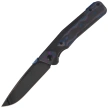 Kizer Sable Chief Knife Black Titanium / Camo Carbon Damtanium, Polished DLC Ultra K390 by Jonathan Styles (Ki3745A1)