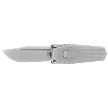 Nóż grawitacyjny Remette Swordfish Titanium / Yellow Green Carbon Fiber, Pearlescent M390 (ZL101A2)