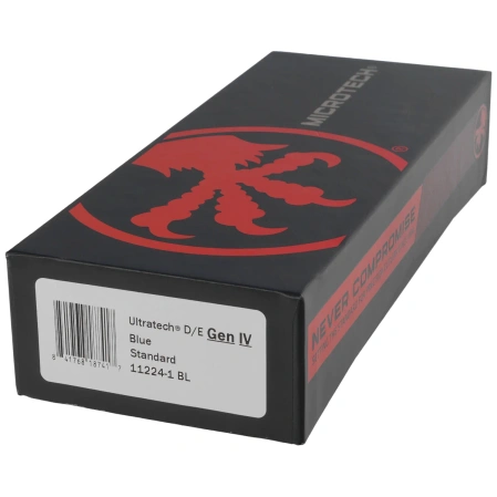 Microtech Ultratech Gen IV D/E OTF Knife Blue Aluminum, Black M390MK by Tony Marfione (11224-1BL)