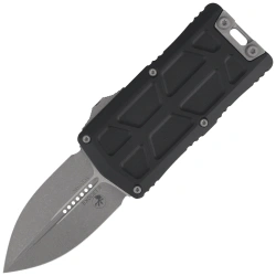 Microtech Exocet II D/E OTF Knife Black Aluminum, Apocalyptic M390MK by Tony Marfione (1157-10AP)
