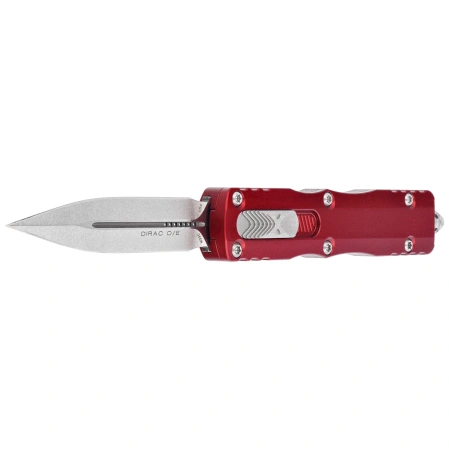 Microtech Dirac D/E OTF Knife Merlot Aluminum, Stonewashed by Tony Marfione (225-10MR)
