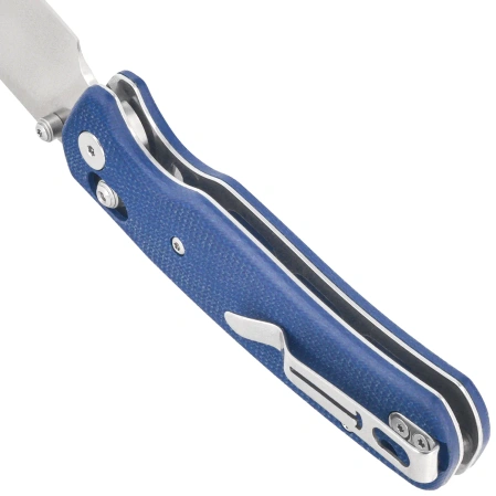 Nóż składany Bestechman Cicada's Wing Blue Micarta, Satin 10Cr15MoV (BMK06-M-1)