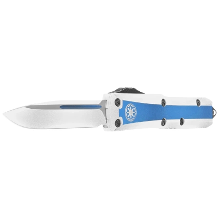 Microtech UTX-85 S/E Clone Trooper Signature Blue/White Aluminum, White M390 (231-1CO)