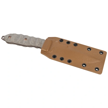 Fox Audax Knife OD Green Canvas Micarta, Bronze PVD Becut by Trinova Solutions (FX-615)