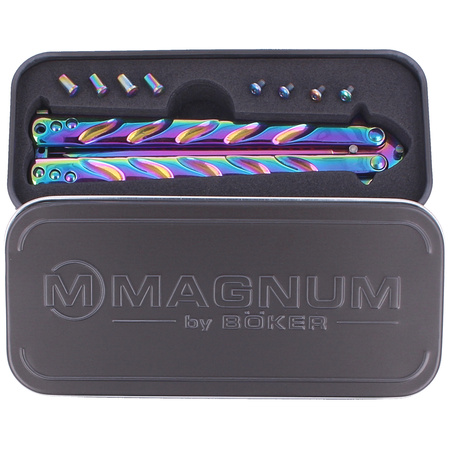 Böker Magnum Balisong Rainbow knife (06EX401)