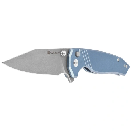 Sencut Selkyris Knife Blue Aluminum, Stonewashed D2 (S25068-3)