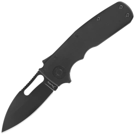 Demko Shark-Cub Stealth Slicer Shark Knife Black Aluminum, DLC CPM 20CV by Andrew Demko (SC-20CV-ALUM-DLC-BLK-SS)