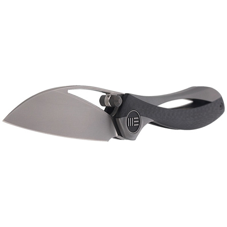 Nóż składany WE Knife Pleroma Gray Titanium / Carbon Fiber, Satin M390 by Elijah Isham (821A)