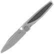 Nóż składany Rike Knife RK-Baidi-T-P/BCF Gray Titanium / Black Carbon Fiber, Bead Blasted M390