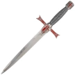 Decor Habitat Templar Dagger Burgundy/Black/Silver Steel, Satin Stainless Steel (S3319)
