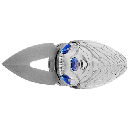 Nóż składany Rike Knife RK-Cicada-P Gray Titanium, Bead Blasted M390