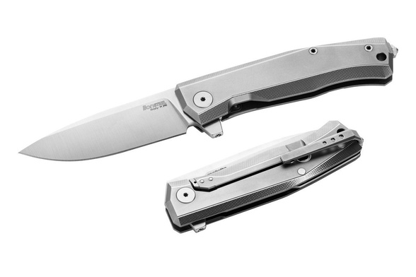 LionSteel Myto Knife Grey Titanium, Satin M390 by Molletta (MT01 GY)